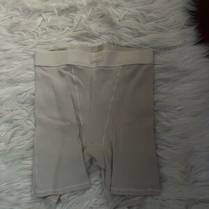 SKIMS Cream Bike Shorts